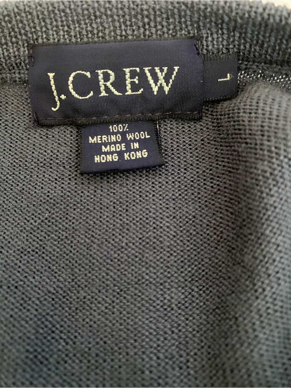 J. Crew Dark Grey Merino Wool Sweater